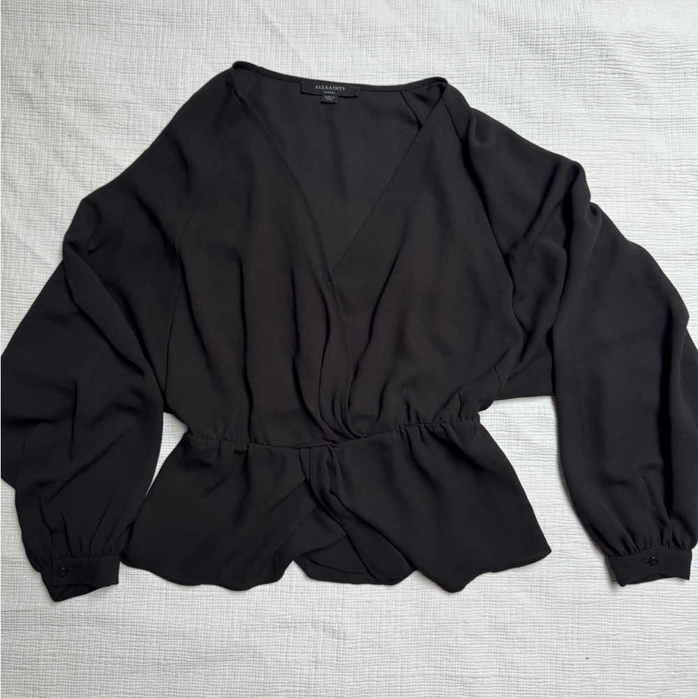 All Saints Peplum Top Size S